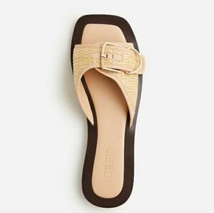 JCREW RAFFIA slides Size 10
